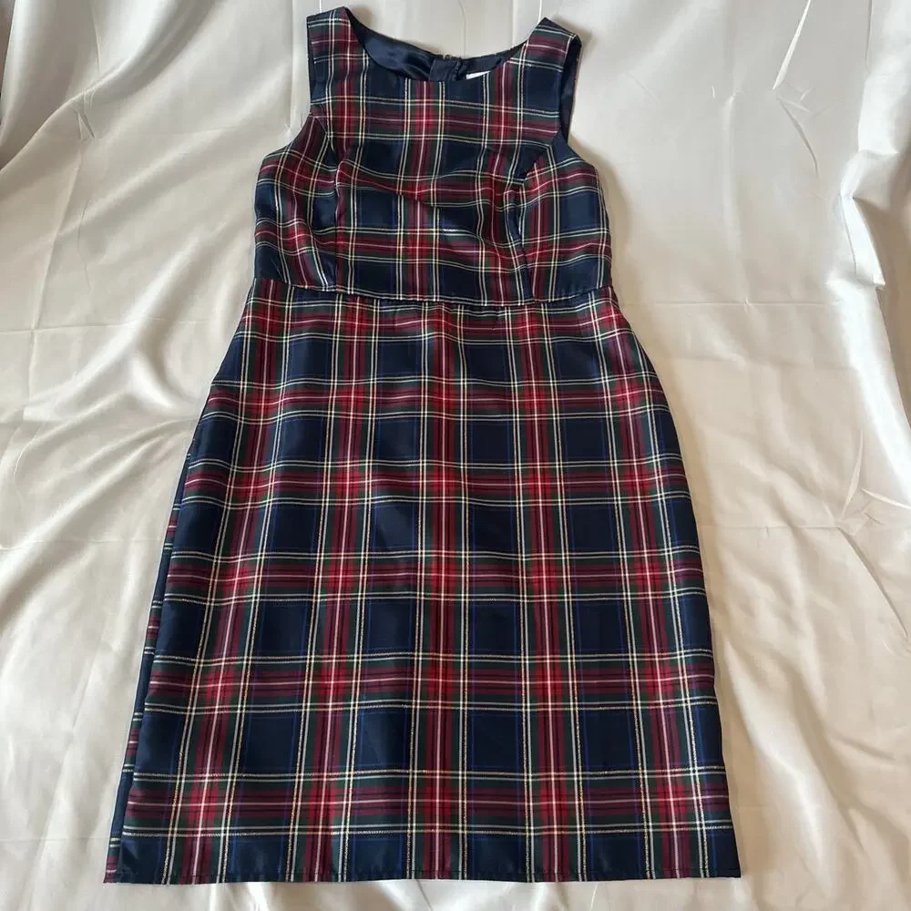 Children’s Place Size 8, Plaid Dress Sleeveless Knee Height